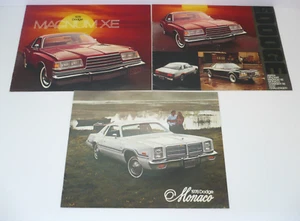 1978 Dodge Brochures Total of 3 Monaco Magnum Challenger Charger Colt Aspen - Picture 1 of 16