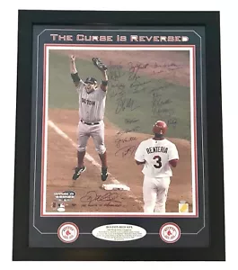 Foto 2004 Boston Red Sox Team firmata 20x24 COA JSA ""Maledizione inversa"" 04 autografo - Foto 1 di 8