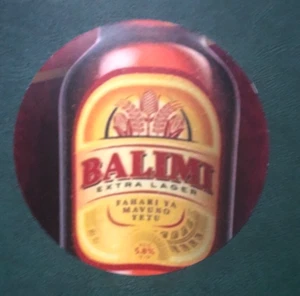 Tanzania Balimi Extra Lager Thin Beer Coaster/Mat - Picture 1 of 1