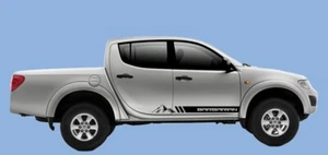 Mitsubishi L200 Barbarian Mountain Seitenstreifen Grafikset Aufkleber Aufkleber 4x4 - Bild 1 von 2