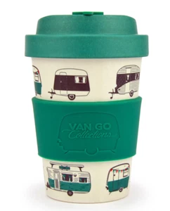 Caravan RV Bamboo Travel Mug -Magical Mornings - 300ml - Van Go Collections - Picture 1 of 5