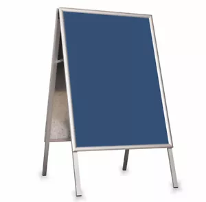 Pavement Sign Snap Frame A-BOARD for A2 A1 A0 Posters DWA Aluminium - Picture 1 of 14