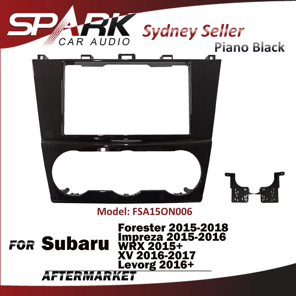 Double Din Fascia Facia Dash Plate For Subaru Forester Impreza WRX XV Levorg SP - Image 1 of 1