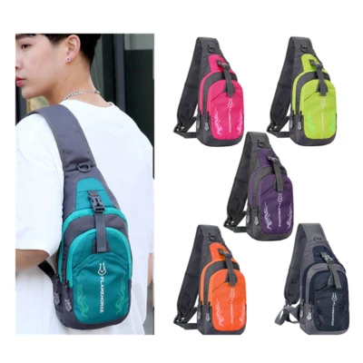 Schultertasche Herren Taschen Brusttasche Sling Bag Crossbody Sport Rucksack