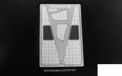 Steel FRONT Side Hood Diamond Plates for RC4WD Gelande II Defender D90 VVV-C1085 - Image 1 of 3