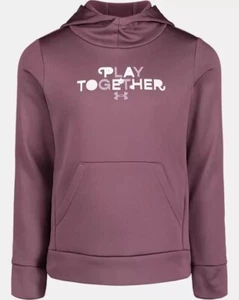 NWT Girls Under Armour Fleece Play Hoodie Size 5 - Picture 1 of 1