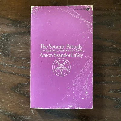 The Satanic Rituals Companion Bible Anton LaVey 1st Avon Printing 1972 Vintage - image 1 of 4