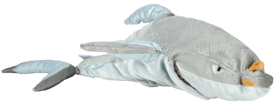 Disney Store Talking Plush Chum Shark 22” Marioneta de Mano Relleno Encontrar Etiquetas Nemo Foto 1 de 4