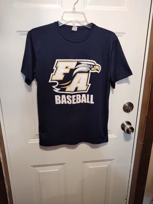 Sport-Tek Youth XL T 恤蓝色足总棒球短袖运动T恤 — 第 1/3 张图片