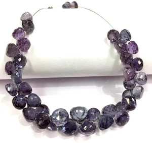 Extremely Sparkling Alexandrite Onion Drops Beads Faceted Briolettes Beads. - Picture 1 of 10