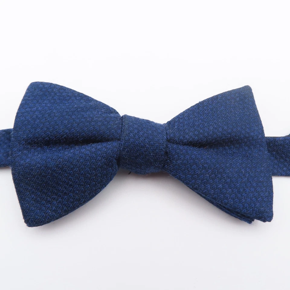 Галстук-бабочка Stafford синий клетчатый ширина 2,5 дюйма предварительно завязанный полиэстер вискоза - Изображение 1 из 4