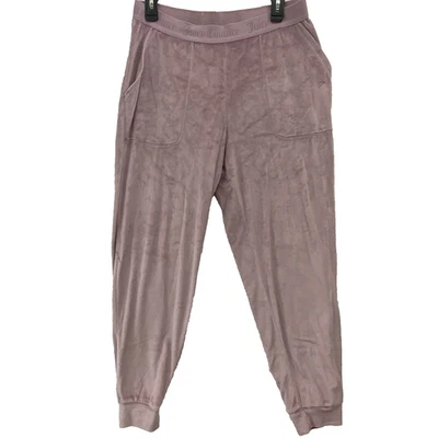 Juicy Couture Sleepware Woman's Purple Size M Velour Pullon Lounge Pants Pockets - Image 1 of 4