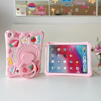 Cute Kid Stand Case Cover For iPad 11th A16 10th 10.9" 9 8 7 Air 1 2 3 4 Pro 11 - Image 1 of 4