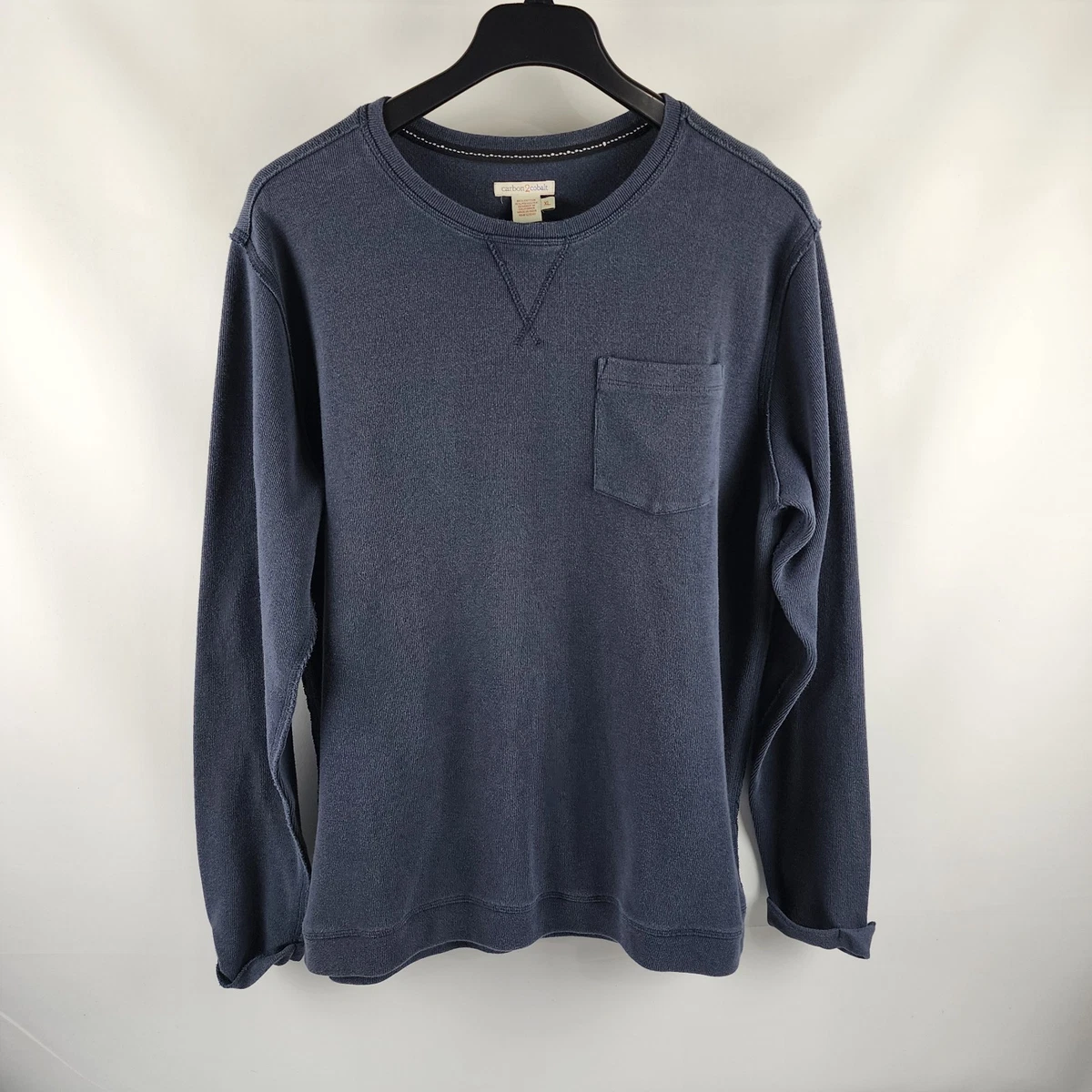 Suéter Simply Basic Talla M Cuello Redondo Liso Azul Marino