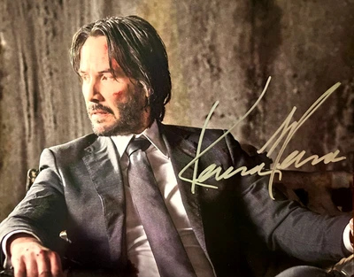 Keanu Reeves (JOHN WICK) Firmado a Mano 8x10" Autógrafo: REBAJADO $$ Foto 1 de 3