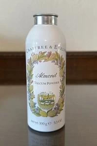 Crabtree Evelyn Mandel Körperpuder Talkumpuder 3,5 oz NEW OLD STOCK Metalldose - Bild 1 von 5