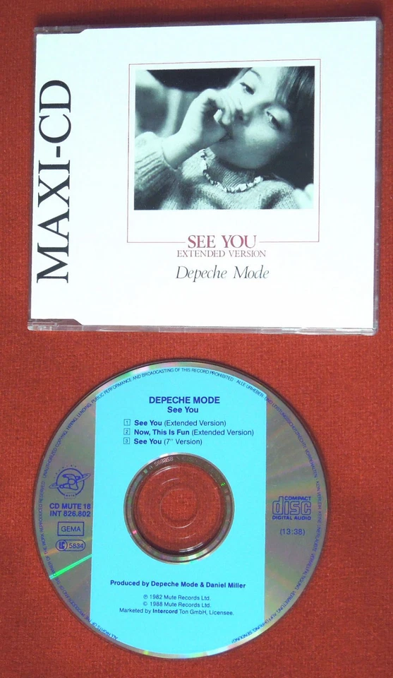 DEPECHE MODE See You +2 1988 WEST GERMANY MAXI CD TOP! rare 1pr BLUE STRIPE MCD - Bild 1 von 1