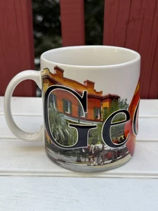 Taza de café para el hogar Americaware 2007 “Georgia” a todo color en relieve 18 oz - Imagen 1 de 6