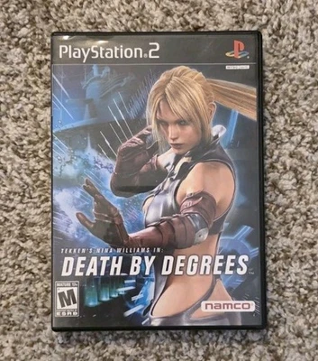 Death by Degrees PlayStation 2 PS2 - CIB con disco manual y de demostración (Tekken 5)! Excelente estado Foto 1 de 3