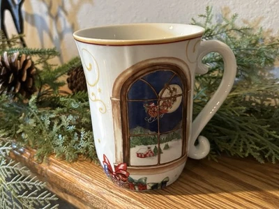 NEW Williams Sonoma Twas the Night Before Christmas Santa Mug 17 OZ - Image 1 of 4