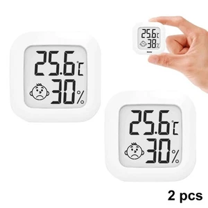 Thermomètre hygromètre intérieur LCD température humidité maison, 2 pcs - Imagen 1 de 4
