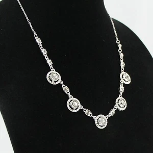 Collar de Ocasión con Estrás Tono Plateado Ajustable - Imagen 1 de 2