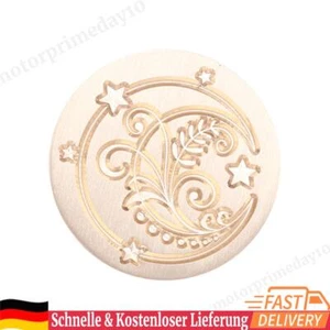 Sonne, Mond, Sterne, runder Wachssiegel-Stempel, Kopf, Feuerfarbe für Einladunge - Bild 1 von 11