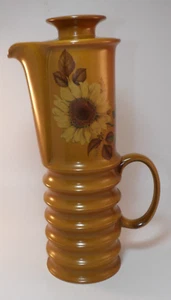 Retro Carlton Ware 12 1/2" Sunflower Pattern Coffee Pot c1970 Excellent - Picture 1 of 9