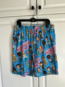 Stranger Things Pajama Shorts Size Small Petite Chico All Over Print NWOT Men - Picture 1 of 7