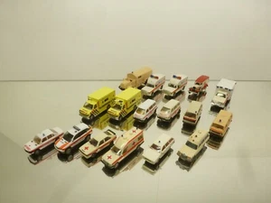 17x ROCO HERPA BUSCH AUDI VW BMW TRUCK AMBULANCE RED CROSS -H0 1:87- FAIR - 254 - Imagen 1 de 18