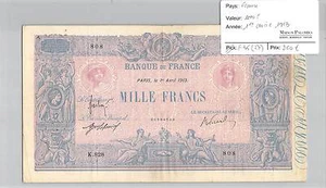 Banknote France - 1000 F - 1.4.1913 - Picture 1 of 2