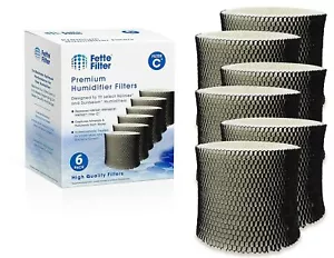 6 Humidifier Wicking Filters Compatible with Holmes HWF65 HWF65PDQ-U - Filter C - Picture 1 of 7