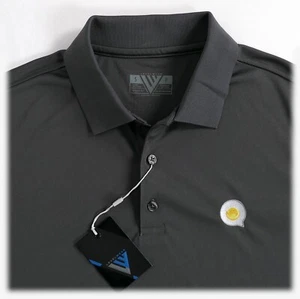 ¡NUEVO! Camisa polo Levelwear Dwayne para hombre S, M ~ logotipo de golf The Fried Egg ~ carbón - Imagen 1 de 7