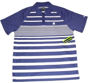 Izod Golf $58 Mens Short Sleeve Polyester Polo Shirt Light Purple White sz. XL - Picture 1 of 6