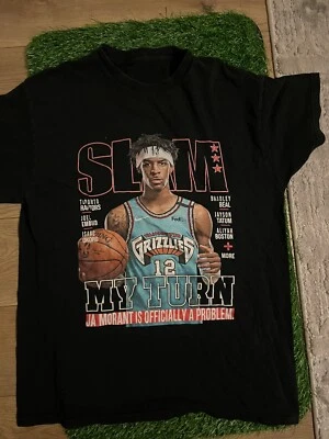 Ja Morant Memphis Grizzlies Shirt Adult medium Black Slam Cover NBA Magazine - Image 1 of 2
