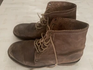 Gebrauchte Steve Madden Taylin braune Lederstiefel Größe 10 - Bild 1 von 6