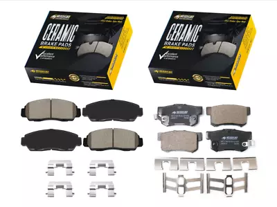 Front & Rear Ceramic Brake Pads For 1999-2008 Acura TL,1999-2004 RL,2001-2003 CL - Image 1 of 4
