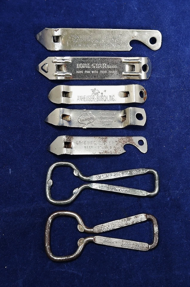 7 ABRELATAS Y BOTELLAS DE CERVEZA Lone Star Griesedieck Bros Falstaff Busch Coke Foto 1 de 4