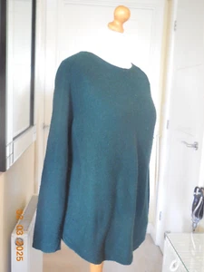 John Lewis Deep Green sz 16 Jumper - UA to UA 22ins / 56cm. - Picture 1 of 10