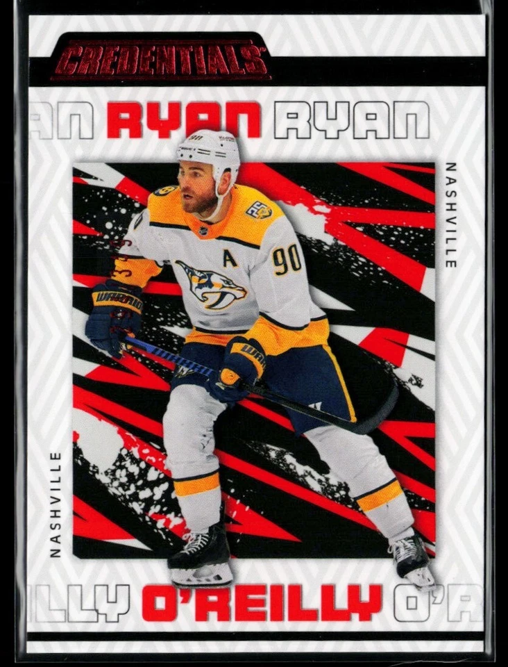 2023-24 Upper Deck Credentials Red #51 Ryan O'Reilly 294/349 - Image 1 of 2