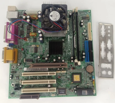 Scheda madre Biostar M7VIQ Athlon XP 2400+ socket 462 512mb DDR ram cooler fan - Immagine 1 di 2