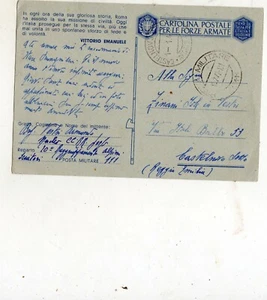 POSTA MILITARE PM 111 20° RAGGRUPPAMENTO ALPINI SCIATORI 28-12-1942 - Picture 1 of 1