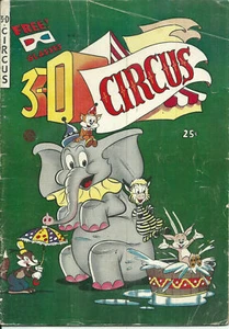 FICTION HOUSE Golden Age : 3-D Circus (Jerry Iger) Frank Little 3D Funny Animals - Bild 1 von 1