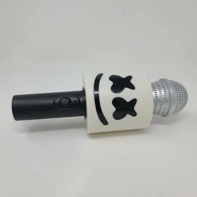 Marshmello LED Luminous Mic Cosplay DJ Costume Prop Microphone Light Up Spirit - Image 1 of 4