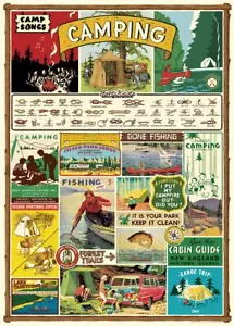 Cavallini & Co. Camping Poster, Archival Paper, Matte - Picture 1 of 3