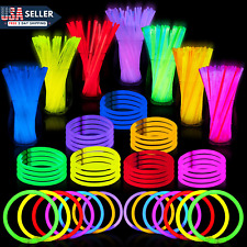 JOYIN Glow Sticks en vrac 400 8 pouces ; bracelets Glow Stick ; colliers lumineux ;