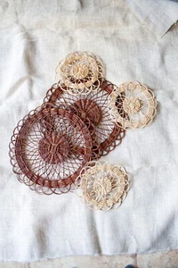 Basket Wall Decor Set #5. Rattan Wall decor. Rattan Wall hanging. Boho  - Picture 1 of 4