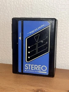 Walkman Bleu pour Cassette Audio, K7 Vintage Stereo Realistic - Picture 1 of 7