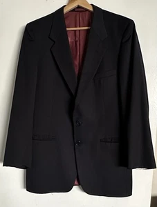 VTG Givenchy Gentleman Blazer Mens 40R Wool Sport Coat Chequers LTD Classic READ - Picture 1 of 16