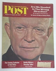 1962 Saturday Evening Post Magazine Eisenhower Shelly Winters Baseball Yankees - Picture 1 of 11